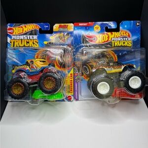 Hot Wheels Mattel Die Cast Monster Trucks Set of 2 NIP